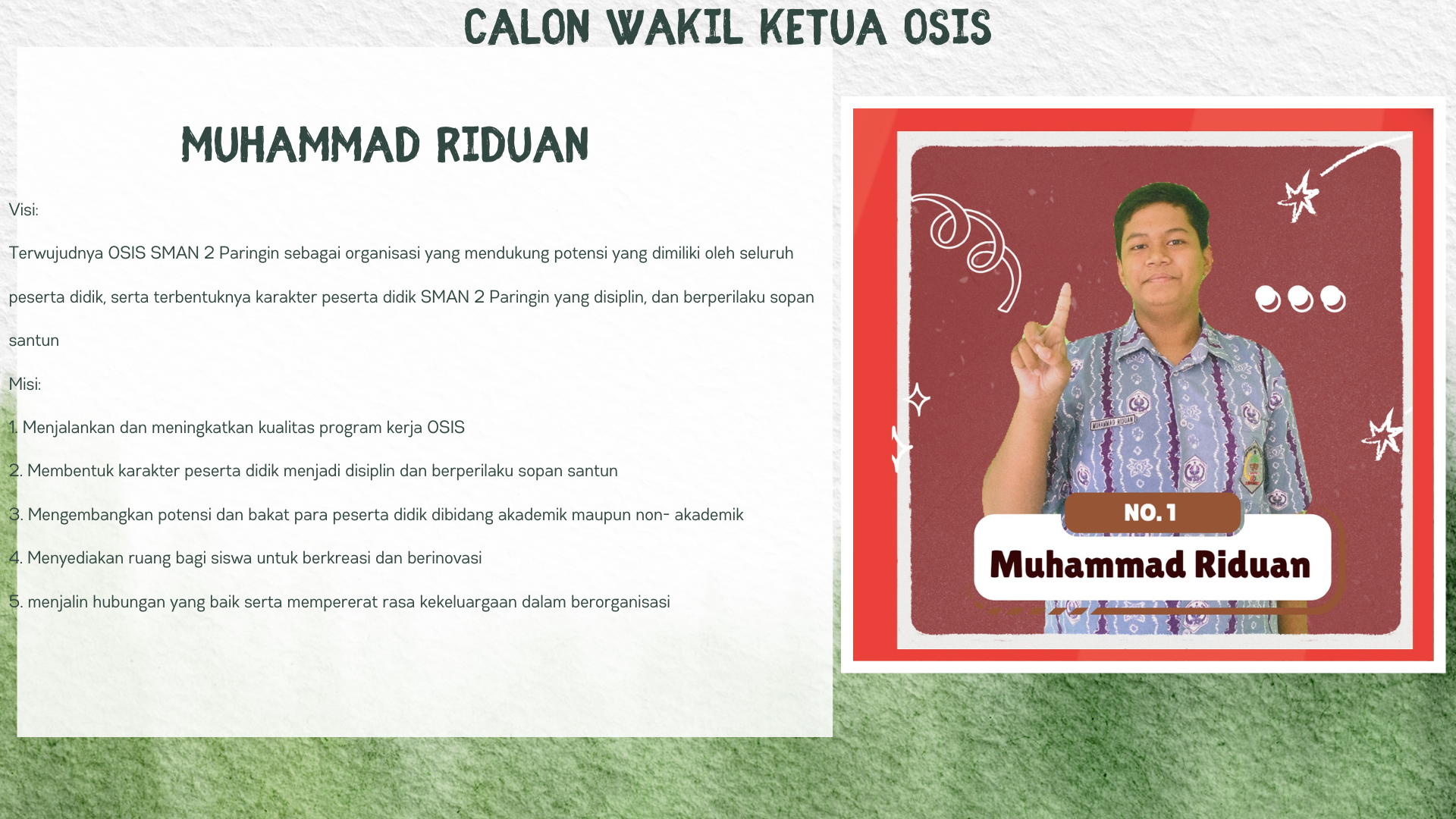 PEMILIHAN OSIS SMAN 2 PARINGIN 2024 PEMILIHAN OSIS SMAN 2 PARINGIN 2024